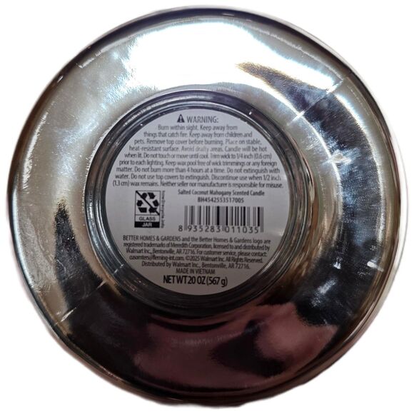 Better Homes & Gardens 2-Wick Metallic Glass Christmas Tree Scented Candle NEW - Picture 4 of 4